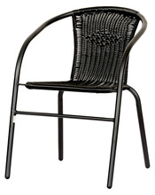 Kaféstol Alaska stabelbar svart – Sunlife